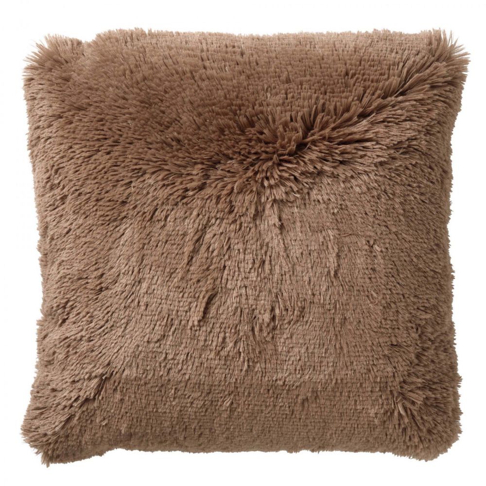 Sierkussen Fluffy Tobacco Brown Bruin